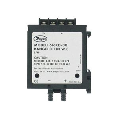 Dwyer 616KD-04-V Differential Pressure Transmitter 0 to 10 in w.c Dwyer 616KD-04-V Differential Pressure Transmitter 0 to 10 in w.c