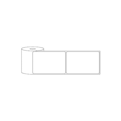 Label Roll in Paper, White Matt, 100mm Width, 1 Up, 1