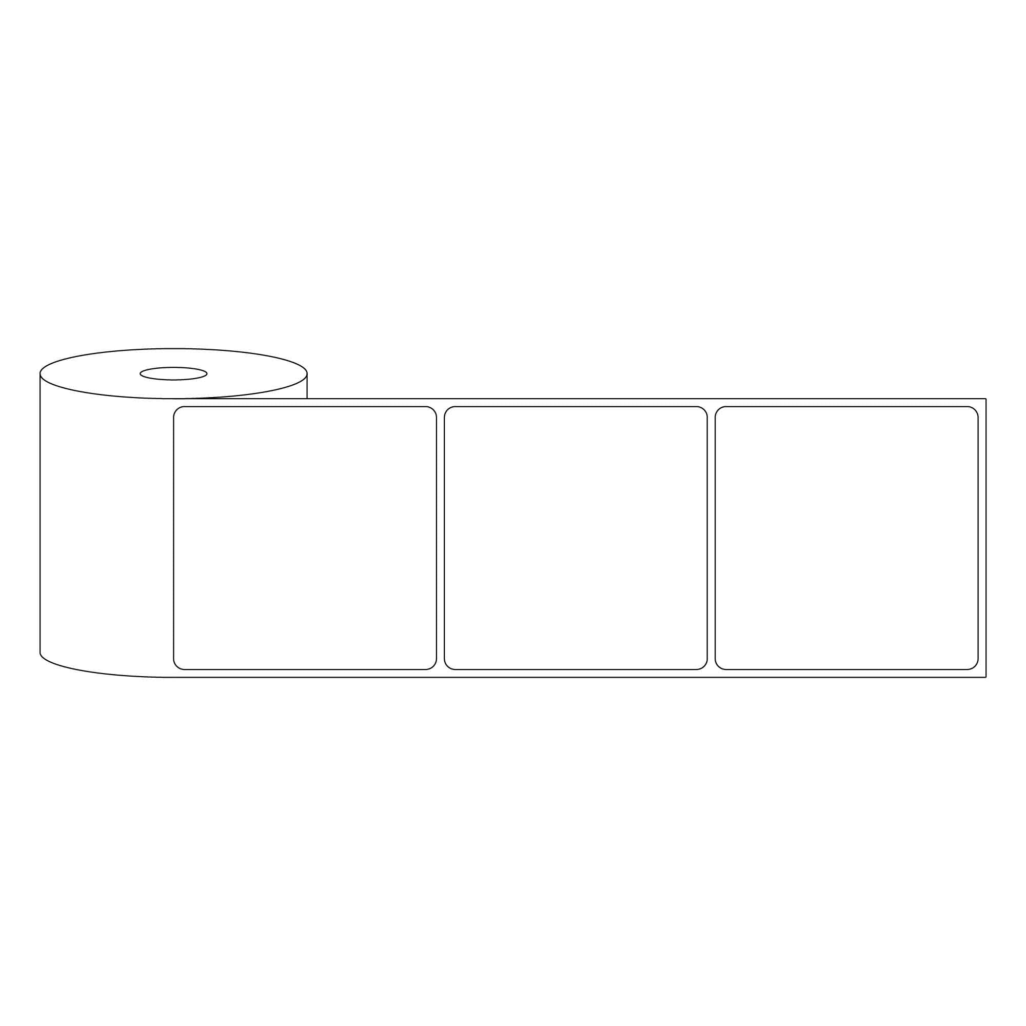 Adhesive Sticker Label Roll | White Gloss Polyster | Avery Dennison ...