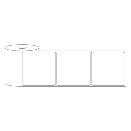 Label Roll in Polyster, White Gloss, 1 Up, 1