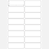 A4 sheet adhesive Labels  34 (H) X 99 (W) mm