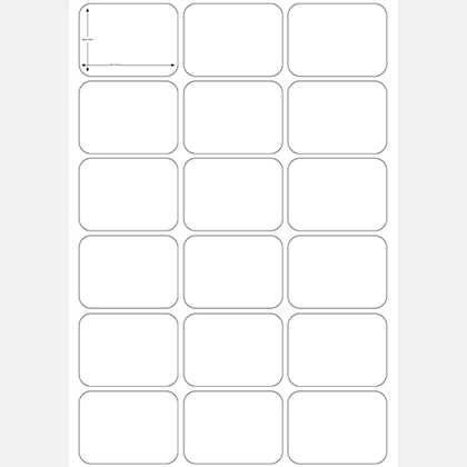 A4 sheet adhesive Labels  47 (H) X 64 (W) mm