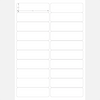 A4 sheet adhesive Labels  28 (H) X 98 (W) mm