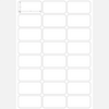 A4 sheet adhesive Labels  34 (H) X 64 (W) mm