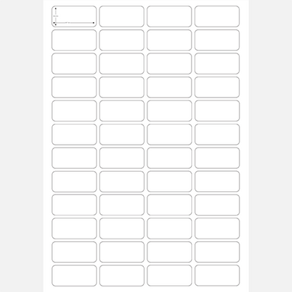 A4 sheet adhesive Labels  21 (H) X 46 (W) mm