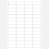 A4 sheet adhesive Labels  20 (H) X 50 (W) mm