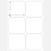 A4 sheet adhesive Labels  93 (H) X 99 (W) mm